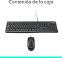 Logitech MK120 Combo de Teclado y Ratón USB Negro