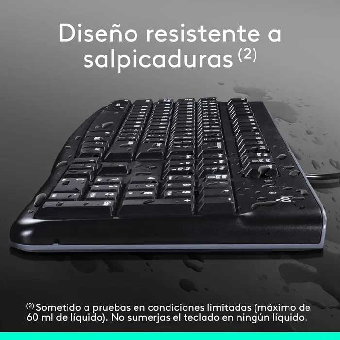 Logitech MK120 Combo de Teclado y Ratón USB Negro
