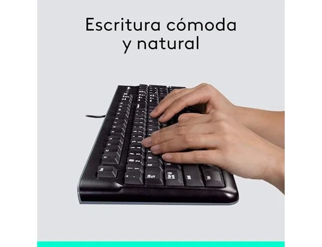 Logitech MK120 Combo de Teclado y Ratón USB Negro