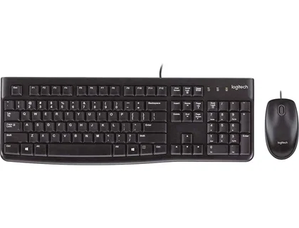 Logitech MK120 Combo de Teclado y Ratón USB Negro