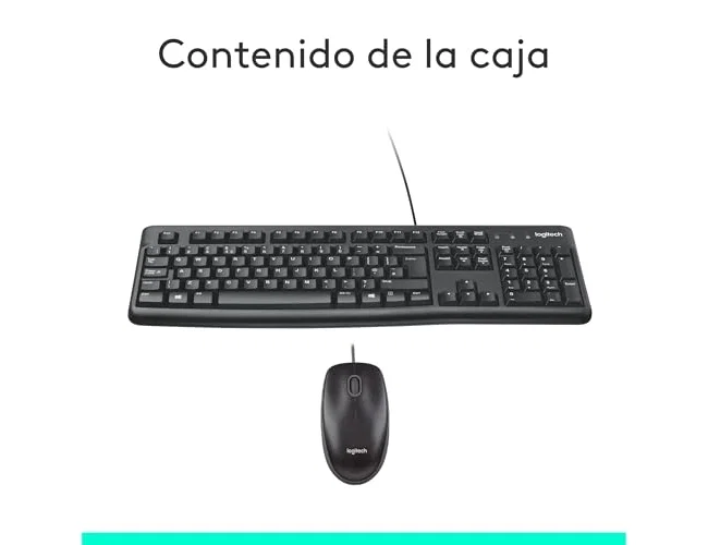 Logitech MK120 Combo de Teclado y Ratón USB Negro