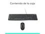 Logitech MK120 Combo de Teclado y Ratón USB Negro