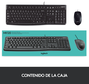 Logitech MK120 Combo de Teclado y Ratón USB Negro