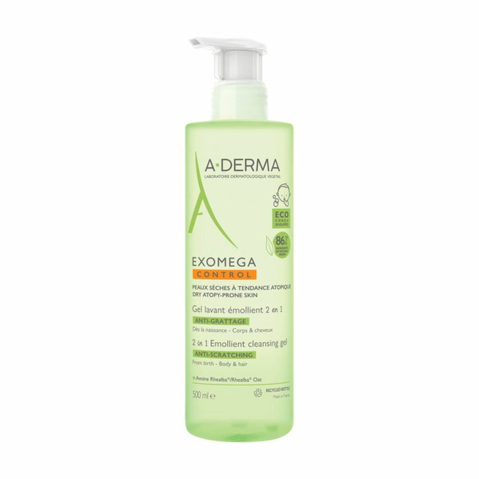 A-Derma EXOMEGA CONTROL Gel Emoliente 2 en 1 500 ml A-Derma EXOMEGA CONTROL Gel Emoliente 2 en 1 500 ml