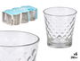 Vivalto Set 6 Vasos Rombos 280ml Vidrio Transparente 27x9x16cm (Set de 8)