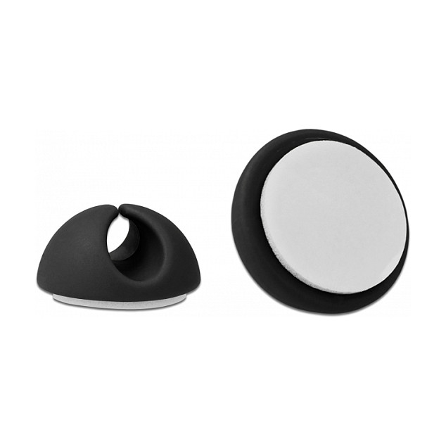 DeLOCK Juego de 6 sujetacables autoadhesivos negro DeLOCK Juego de 6 sujetacables autoadhesivos negro