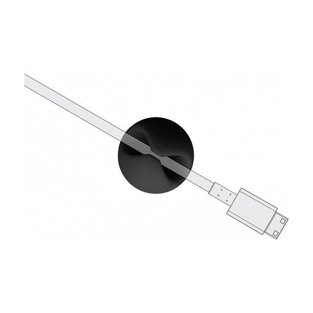 DeLOCK Juego de 6 sujetacables autoadhesivos negro DeLOCK Juego de 6 sujetacables autoadhesivos negro