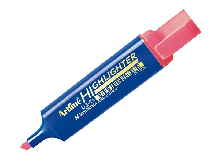 Artline Rotulador Fluorescente EKS-600 Rosa Punta Biselada