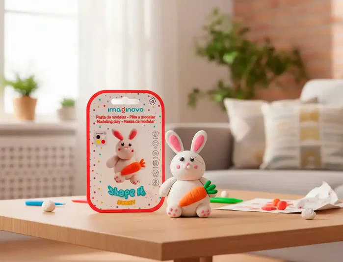 Imaginovo Pasta para Modelar Set de Colores Surtidos con Instrucciones de Conejito