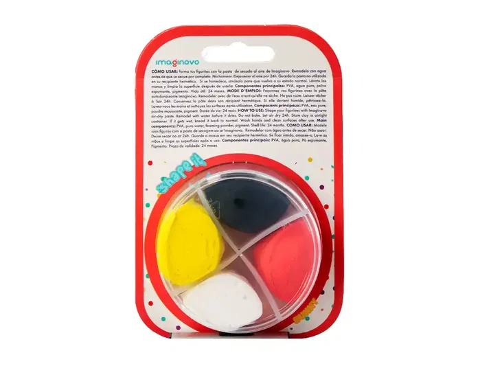 Imaginovo Pasta para Modelar Set de Colores Surtidos con Instrucciones de Conejito