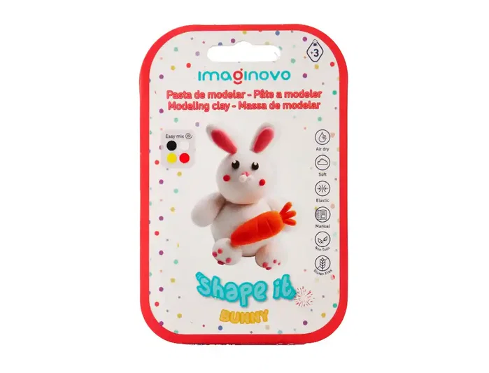 Imaginovo Pasta para Modelar Set de Colores Surtidos con Instrucciones de Conejito