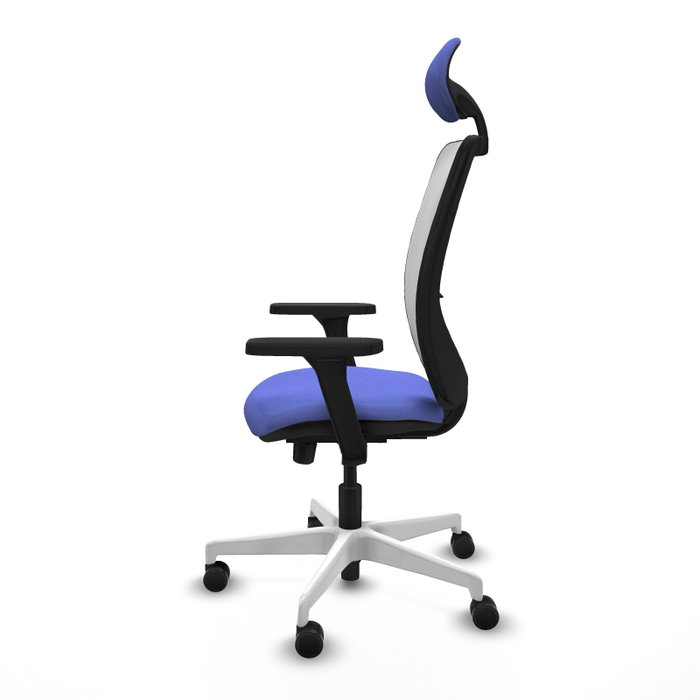 PIQUERAS Y CRESPO Silla de oficina Zulema Azul claro y Blanco