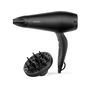 Babyliss Secador de Pelo D215DE Negro Mate con Difusor 2000W Tecnología Iónica