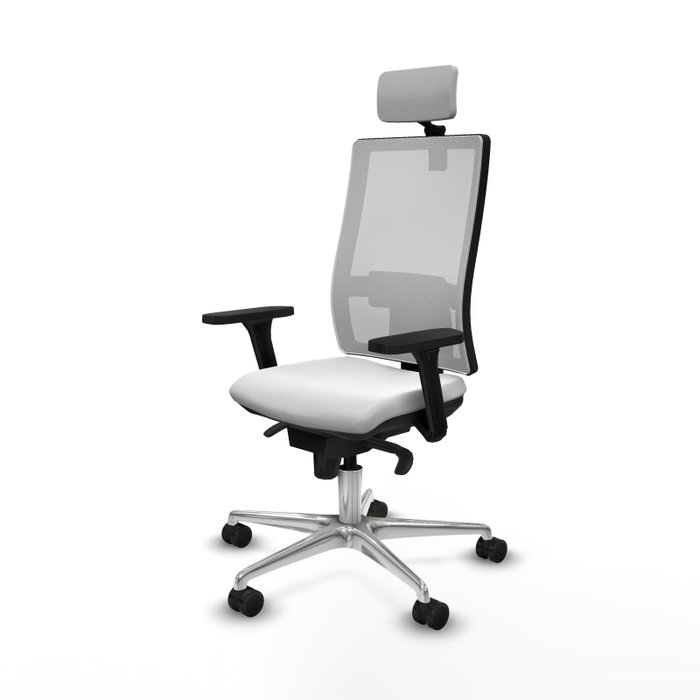 PIQUERAS Y CRESPO Silla de oficina Horna Blanco con Mecanismo Sincro