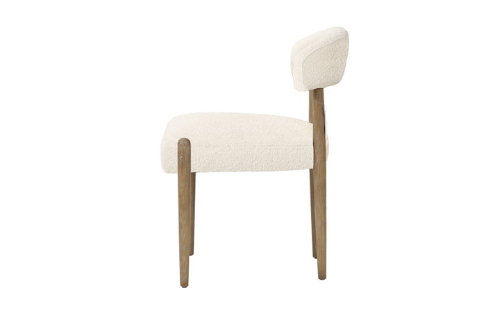DKD Home Decor Silla de Fresno Tapizada en Poliéster Decape