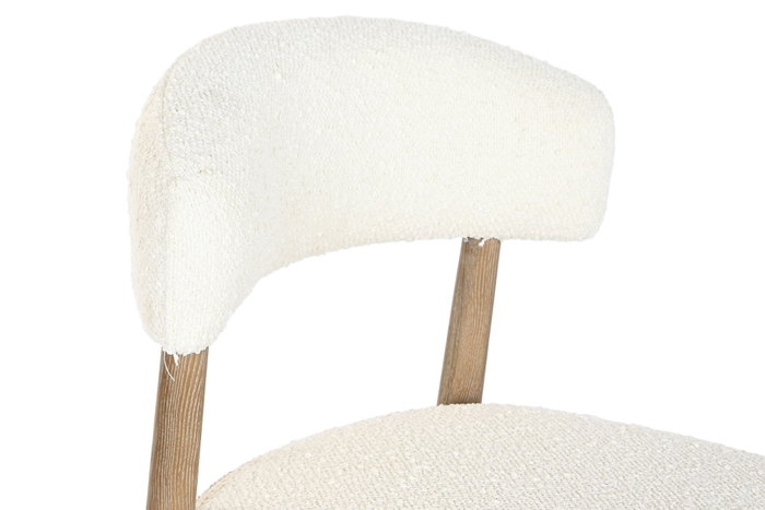 DKD Home Decor Silla de Fresno Tapizada en Poliéster Decape