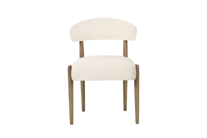 DKD Home Decor Silla de Fresno Tapizada en Poliéster Decape