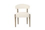 DKD Home Decor Silla de Fresno Tapizada en Poliéster Decape