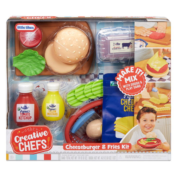 Little Tikes Creative Chefs Kit Cheeseburger And Fries 643194 Juguete de cocina Little Tikes Creative Chefs Kit Cheeseburger And Fries 643194 Juguete de cocina