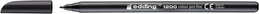 EDDING 1200 Rotulador de Fibra Negro (Set de 10)