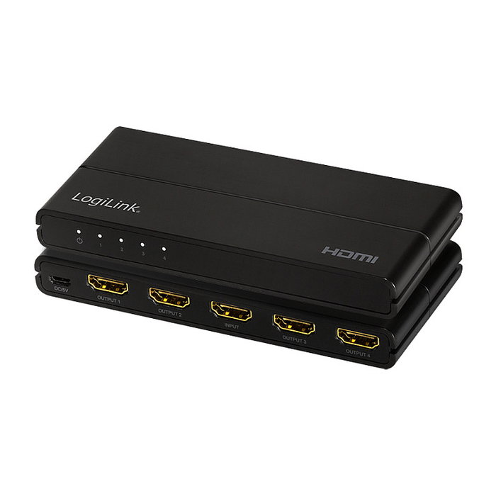 LogiLink HDMI splitter 1x4-Port 4K/60 Hz
