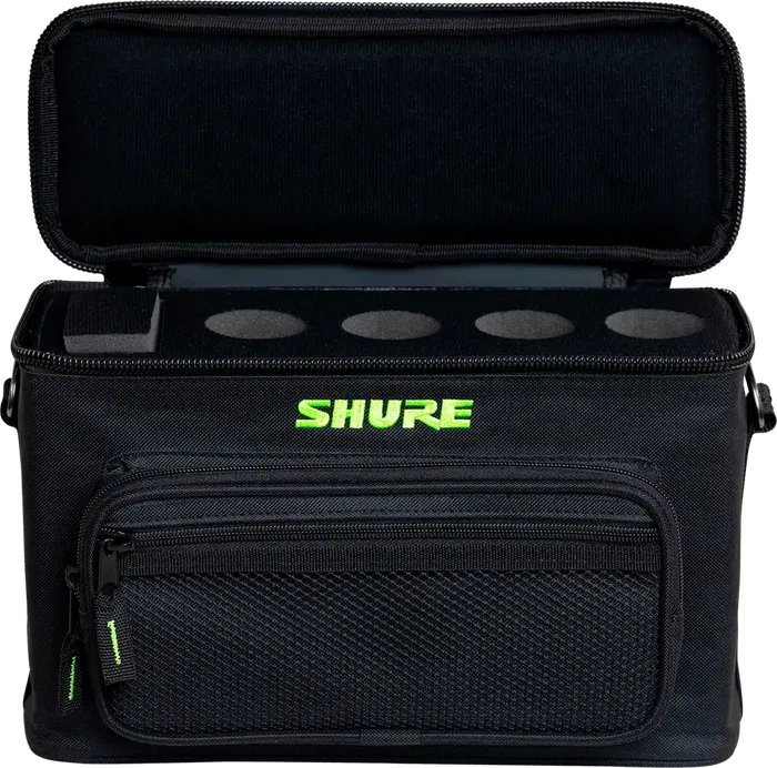 SBG Funda de Nylon para 4 Micrófonos Acolchada con Correa Ajustable