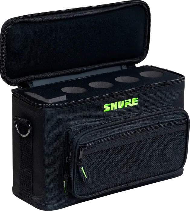 SBG Funda de Nylon para 4 Micrófonos Acolchada con Correa Ajustable