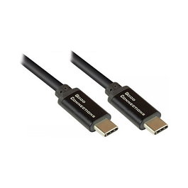 GoodConnections Cable USB-C a USB-C 1,5m 100W USB 2.0 Negro