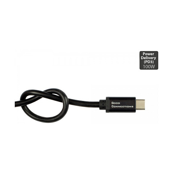GoodConnections Cable USB-C a USB-C 1,5m 100W USB 2.0 Negro