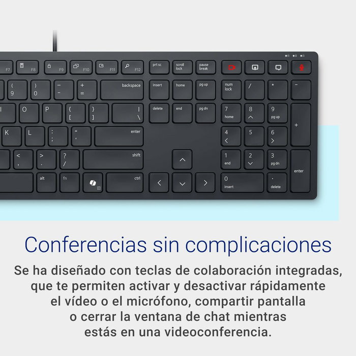 Dell KB525C Teclado de Colaboración USB Negro QWERTY Español