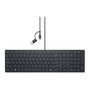 Dell KB525C Teclado para PC Retroiluminado USB-C con Teclado Numérico y 15 Teclas Programables - Español QWERTY, Negro, Resistente a Salpicaduras