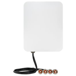 LANCOM ON-QT90 Antena Direccional Exterior 6 dBi, Dual-Band 2.4-7.125 GHz, Conector N, para Pared/Poste