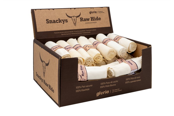 Snackys Rollo Piel Masticable para Perro 12-15 cm 36 Unidades