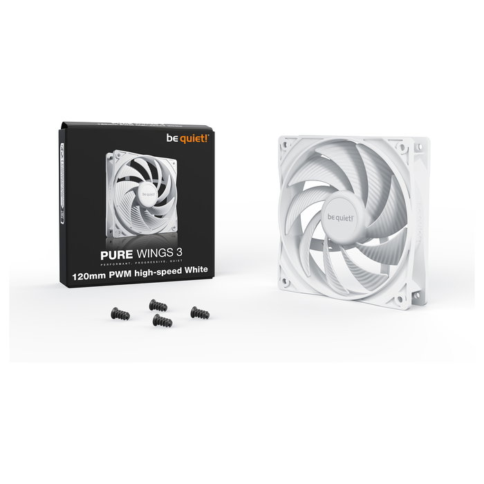 be quiet! Pure Wings 3 PWM high-speed Ventilador 120mm Blanco