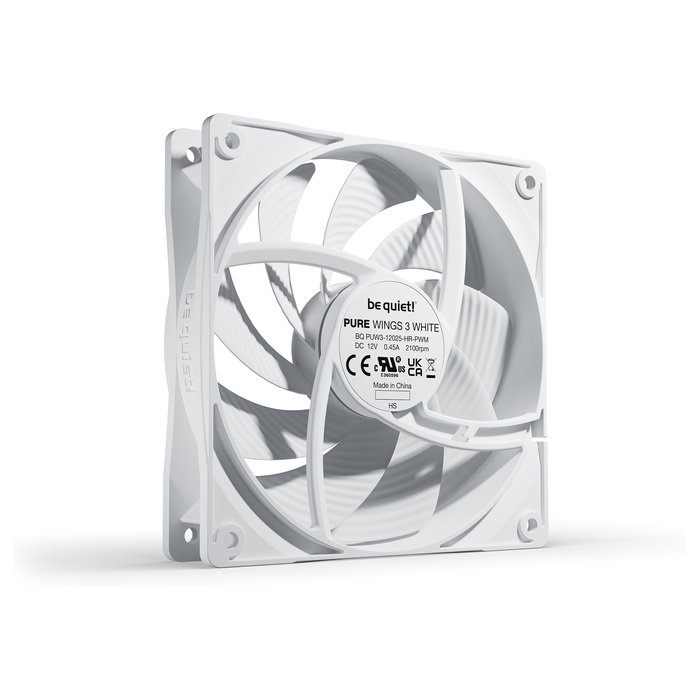 be quiet! Pure Wings 3 PWM high-speed Ventilador 120mm Blanco