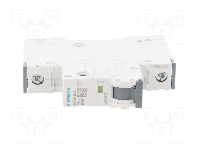 SIEMENS 5SY6116-6 Interruptor magnetotérmico 16A 1 Polo 6kA