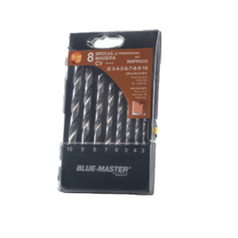 CELESA Estuche de 8 Brocas para Madera, Profundidad 20 mm, Diámetros 3-4-5-6-7-8-9-10 mm