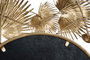 DKD Home Decor Espejo de Metal y Cristal con Diseño de Hojas, Dorado y Blanco, 93x7x93 cm