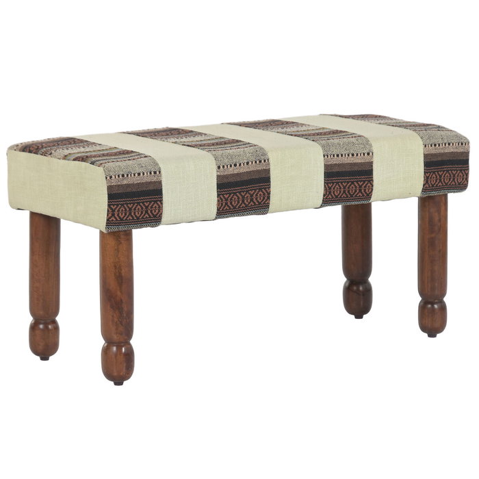 DKD Home Decor Descalzadora de Algodón y Mango Multicolor