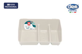 Inde Soporte De Estropajo Blanco 14,4 cm Ancho x 8,1 cm Alto x 20,6 cm Largo (12 Unidades)