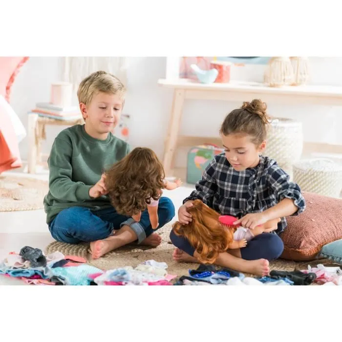 Corolle Ma Corolle Muñeca de vestir Pénélopé 36 cm, cuerpo suave, pelo largo fácil de peinar, personalizable, vinilo y aroma vainilla