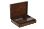 DKD Home Decor Juego Set 4 Sheesham Latón Marrón y Dorado de 3 Juegos