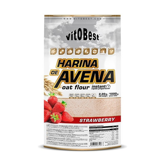 Vitobest Harina de Avena y Fresa 1 kg Vitobest Harina de Avena y Fresa 1 kg