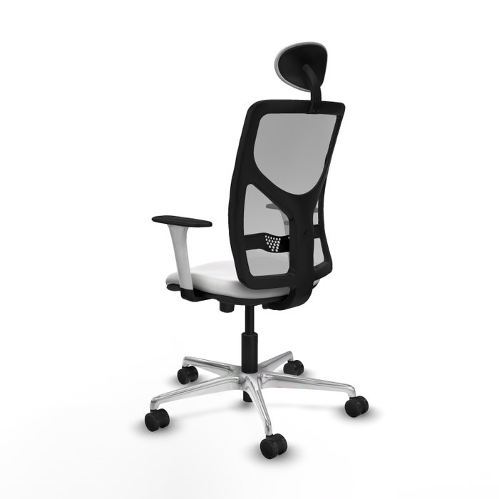 PIQUERAS Y CRESPO Silla de oficina Motilla con mecanismo Sincro/Traslack, Blanco y Gris PIQUERAS Y CRESPO Silla de oficina Motilla con mecanismo Sincro/Traslack, Blanco y Gris