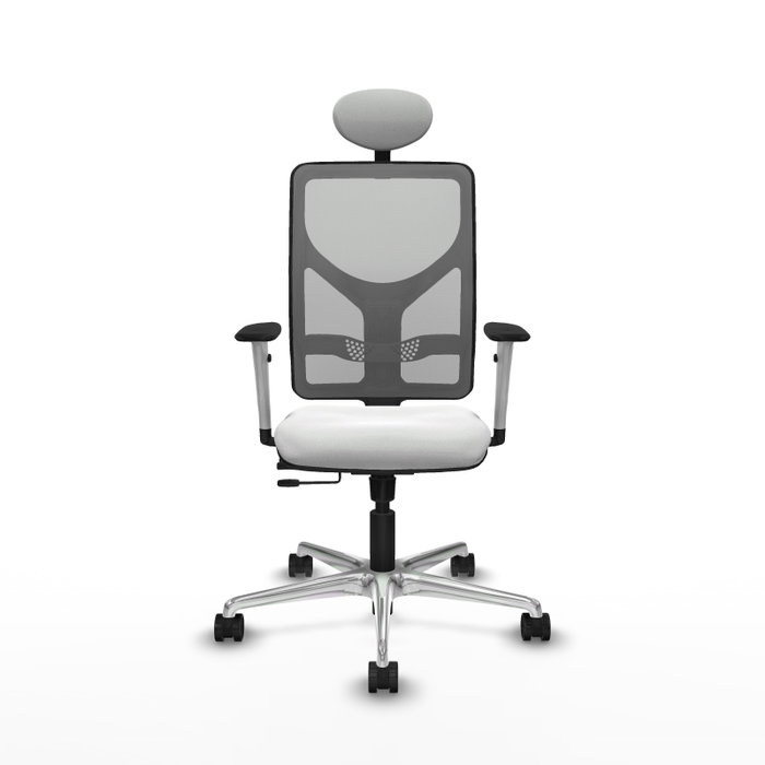 PIQUERAS Y CRESPO Silla de oficina Motilla con mecanismo Sincro/Traslack, Blanco y Gris PIQUERAS Y CRESPO Silla de oficina Motilla con mecanismo Sincro/Traslack, Blanco y Gris