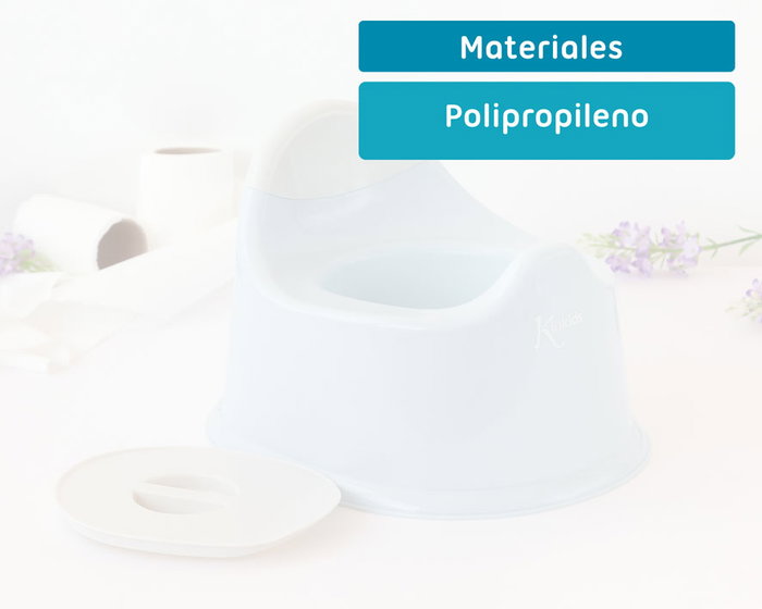 KioKids Orinal Infantil Azul Con Tapa Y Asa +24 Meses