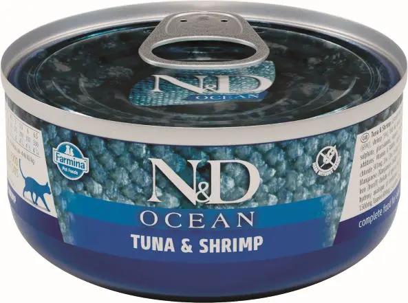 Farmina N&D Cat Ocean Atún Gamba Caja 24x70 gr Farmina N&D Cat Ocean Atún Gamba Caja 24x70 gr