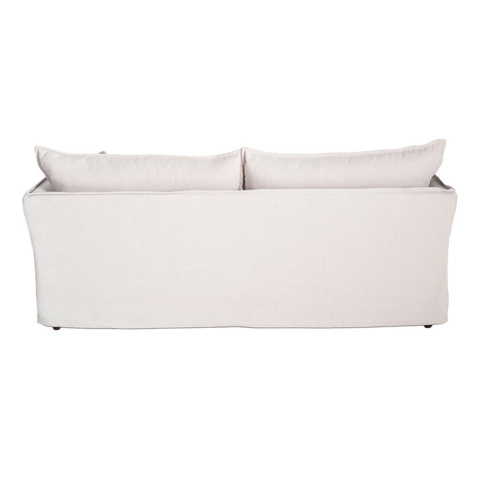 Sofá 3 Plazas Crema Tejido 221 X 103 X 72 cm