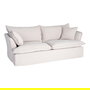 Sofá 3 Plazas Crema Tejido 221 X 103 X 72 cm