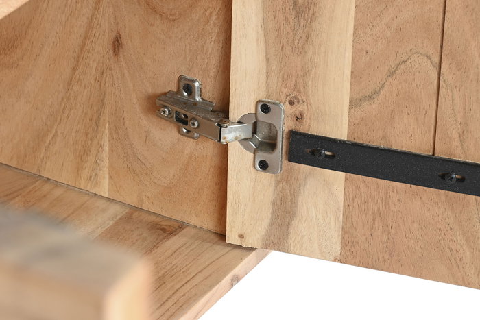 DKD Home Decor Buffet Moderno Marron Negro 145 x 40 x 80 cm